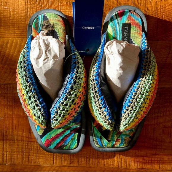 FARM Rio Multicolor Crochet Sandals - Picture 5 of 12